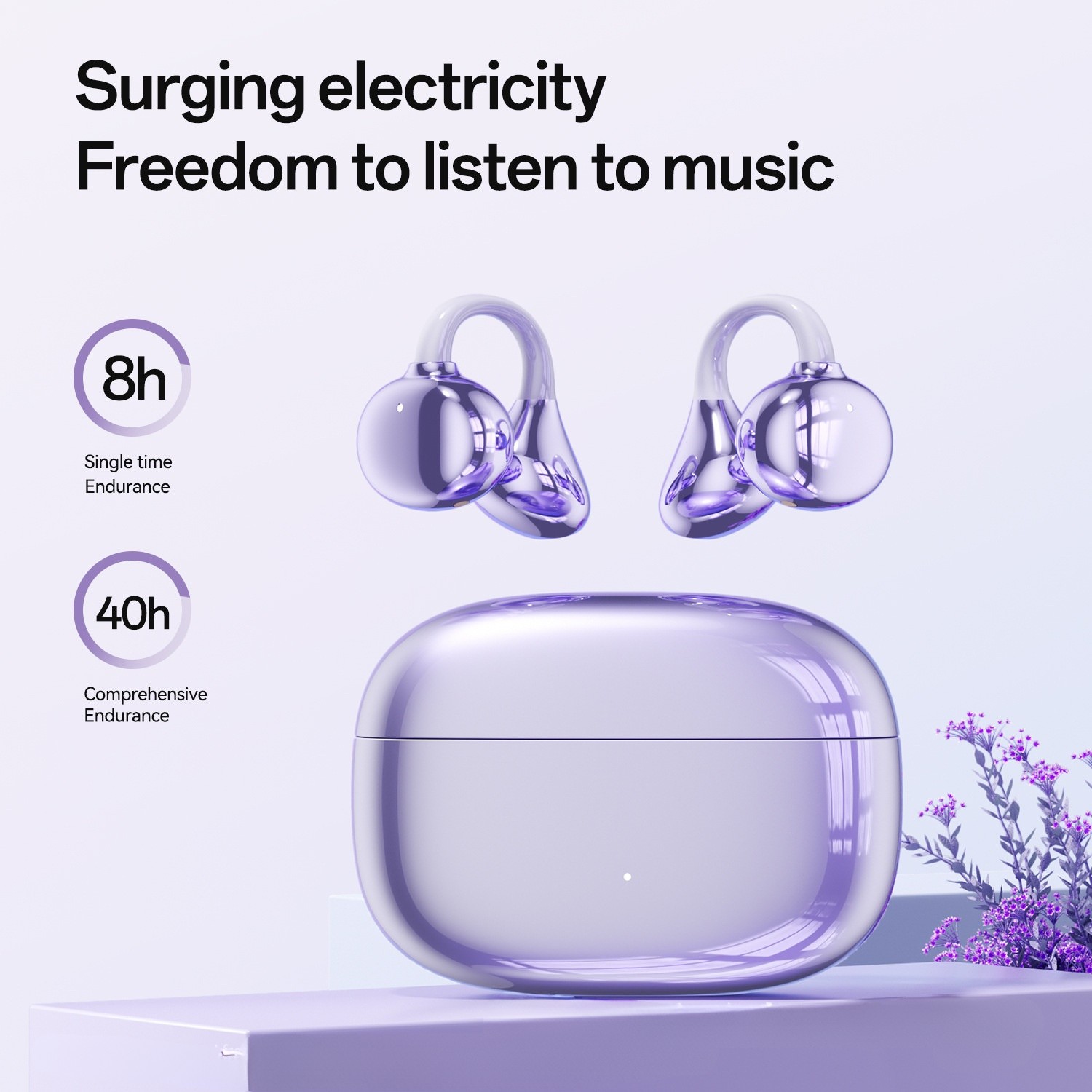 Wireless Open Ear Clip Headphones - Bluetooth 6.0 Model#M159