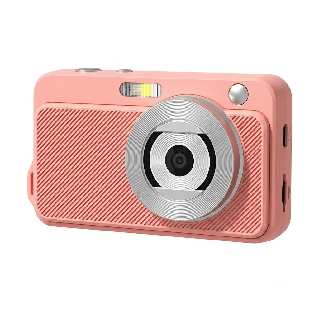 Cámara digital 4K de 50 MP con zoom 16X, cámara compacta para vlogging, pantalla de 2,88 pulgadas, enfoque automático y estabilización electrónica de imagen.