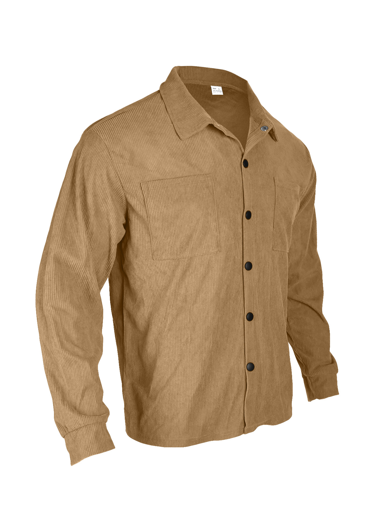 Camicia in velluto a coste con bottoni - Stile casual da lavoro NDF-00017