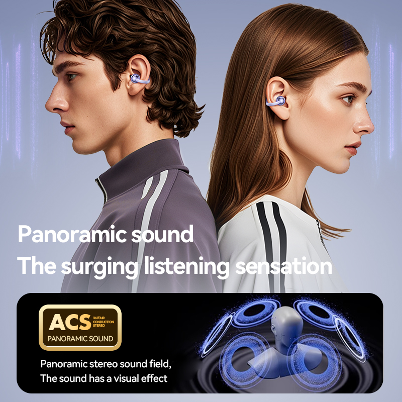 Open-Ear Wireless TWS Earbuds with AI HD Call & Bluetooth 5.4 Model#M91