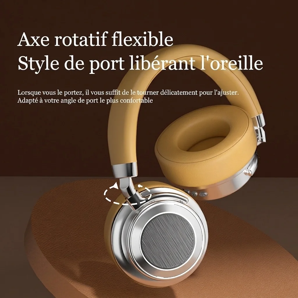 Casque sans fil CR-9 Bluetooth 6.0 avec audio haute résolution