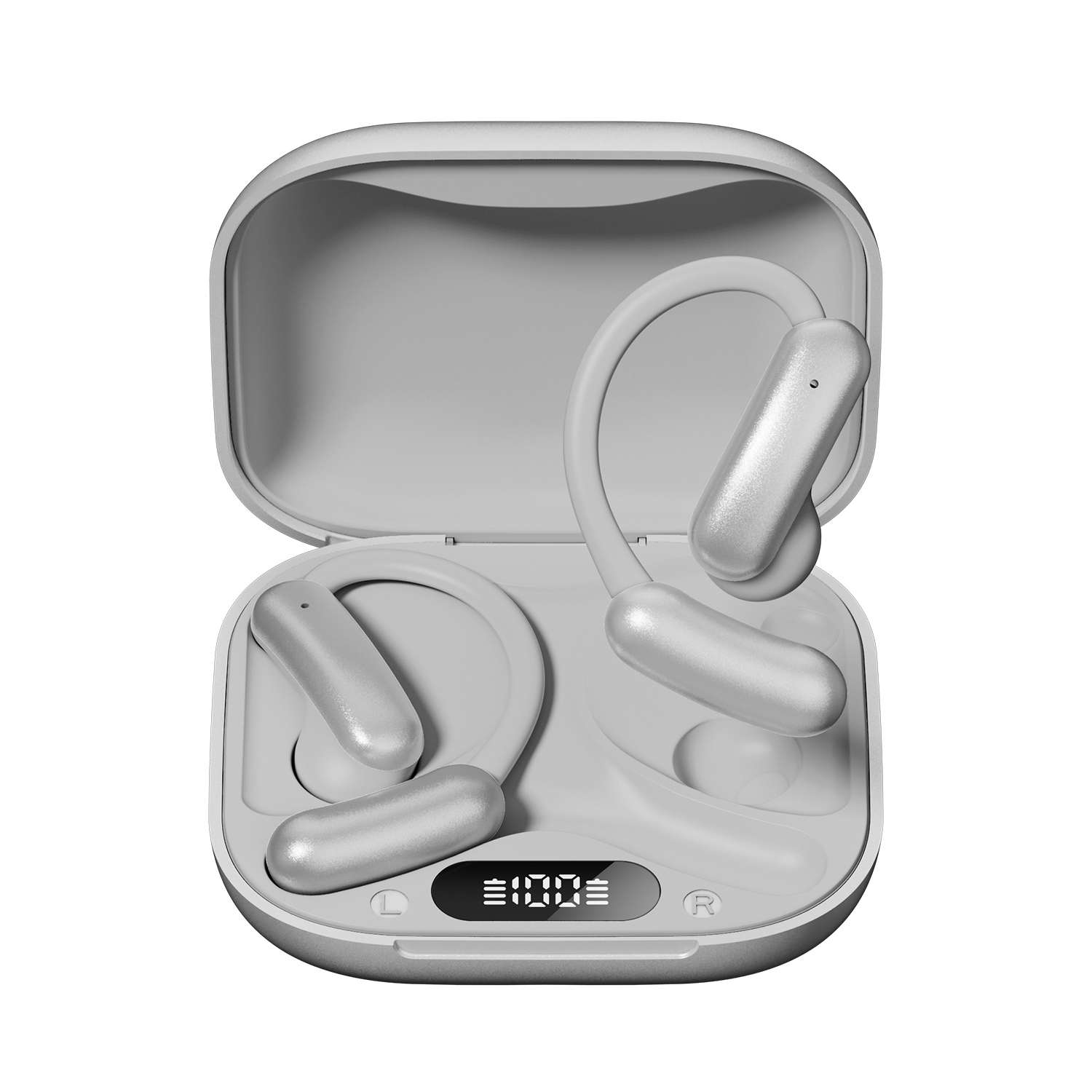 Open Ear Wireless Earbuds with LED Battery Display Model#M139