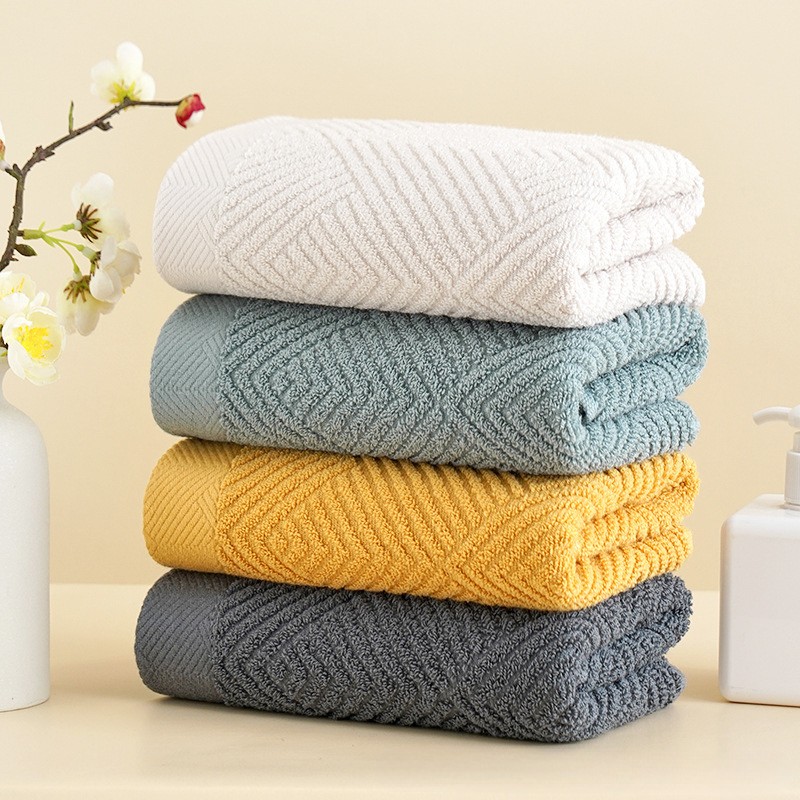 Turkish Cotton Chevron Terry Bath Towel - 2-Piece Set