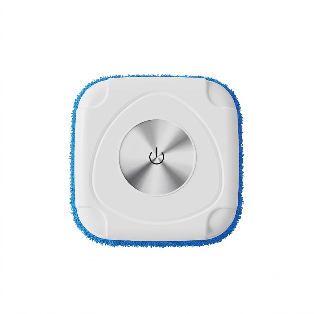 Intelligent Robotic Floor Scrubber, Auto Mopping Machine for Home, Compact Design, Powerful Dust Removal, Low Noise, 800mAh Battery, 120-Min Runtime