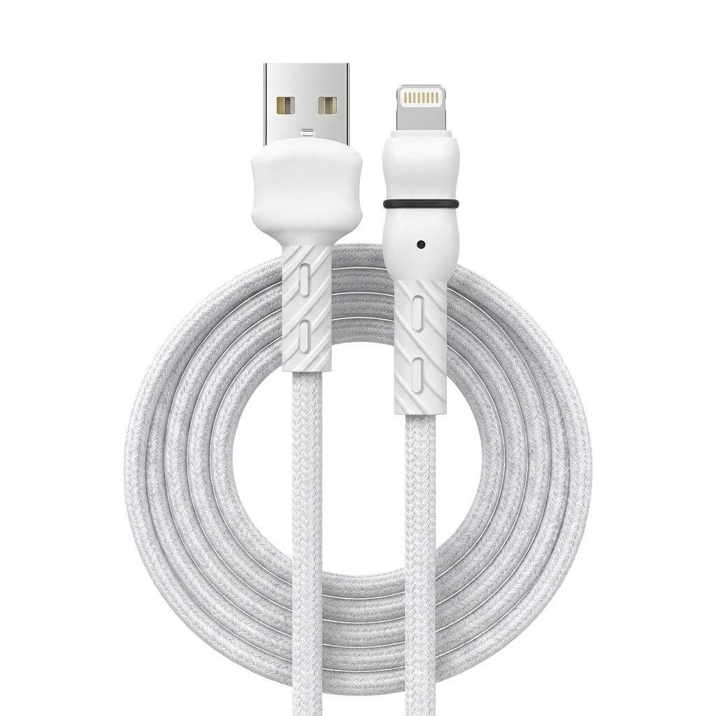 2.1A Flexible TPE USB Data Cable, Fast Charging Sync Cord for Universal Smartphones