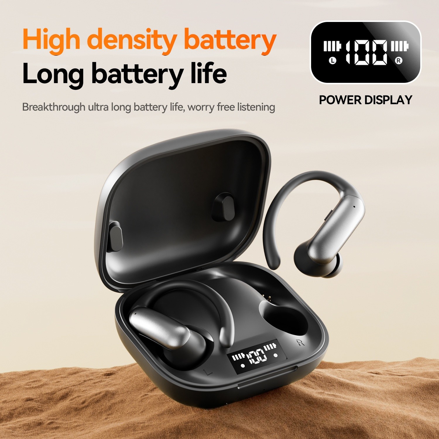 Wireless Air Conduction Earbuds with LED Charging Case Model#M144OWS