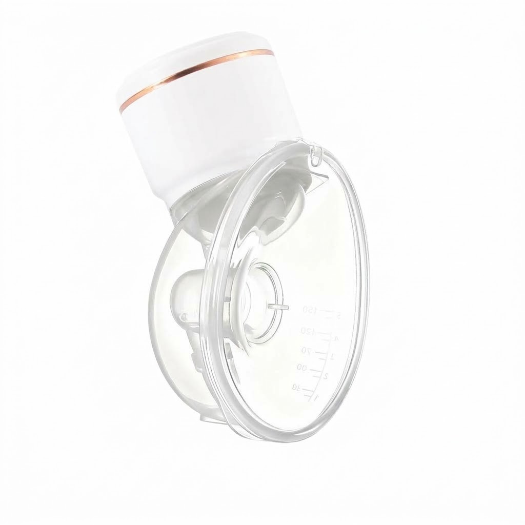Extractor de leche eléctrico portátil - Recolector de leche manos libres, succión potente y motor silencioso para la lactancia posparto.