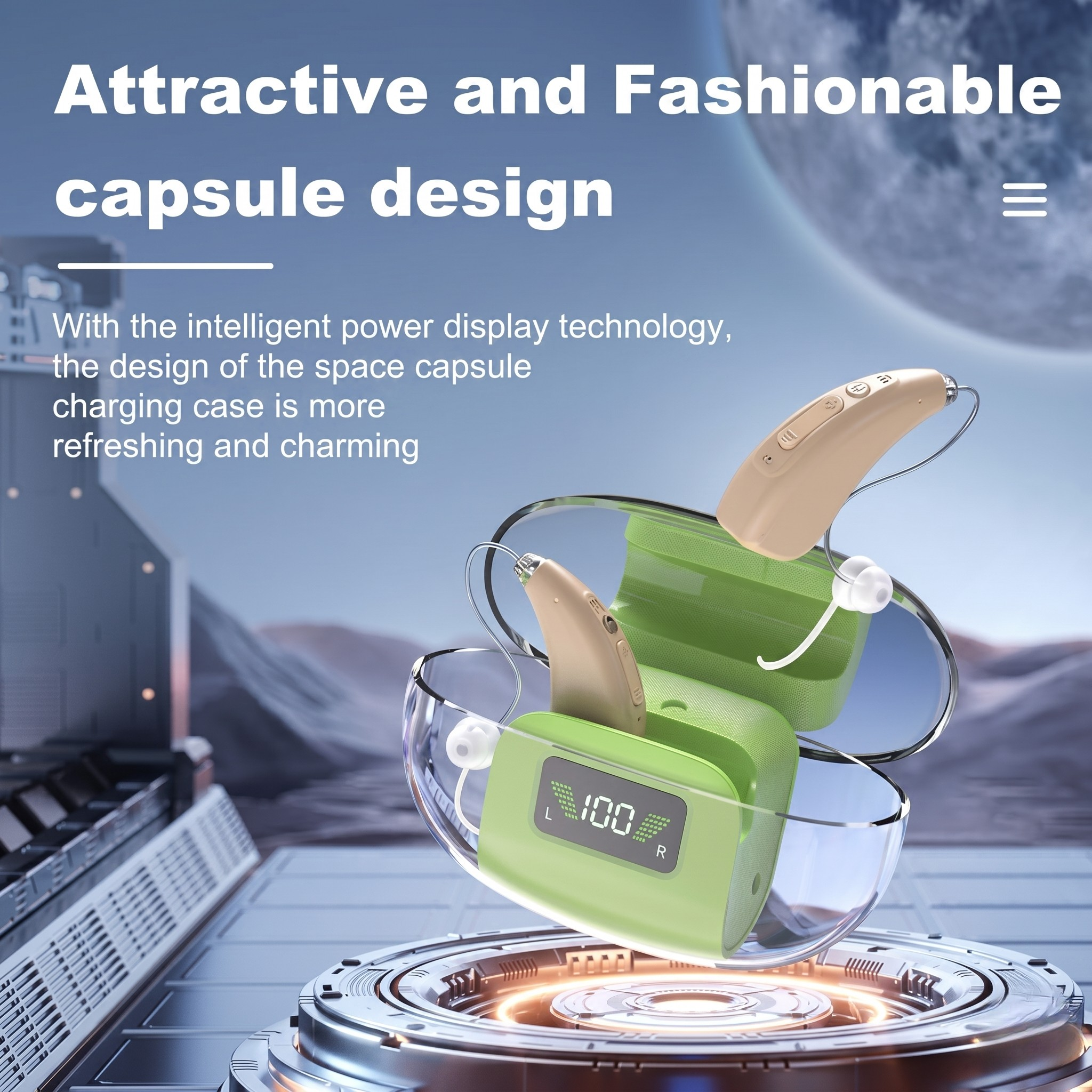 GM-303(U3) APP Controlled BTE Hearing Aid 16-Channel with Magnetic Charging #26240026
