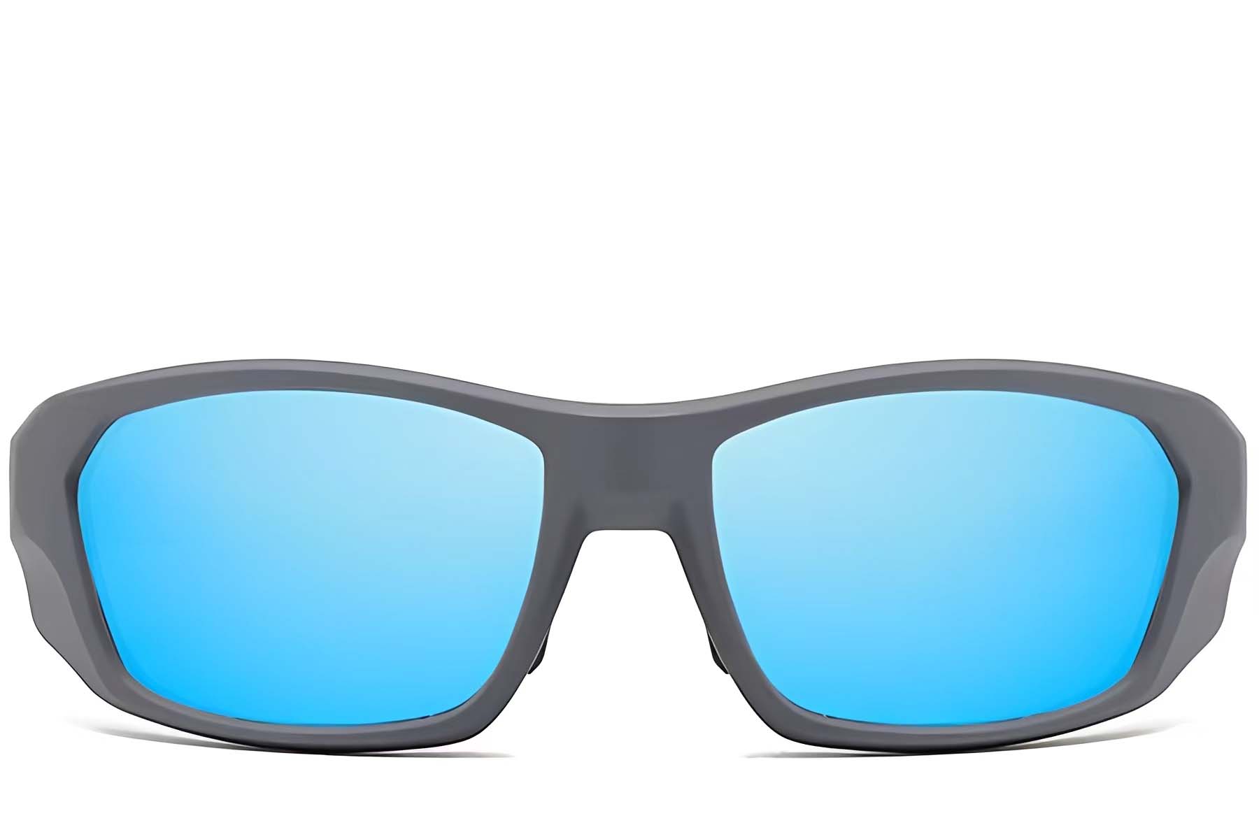 BS0205-0068_Blue_Rectangular_TR90_Sunglasses_front