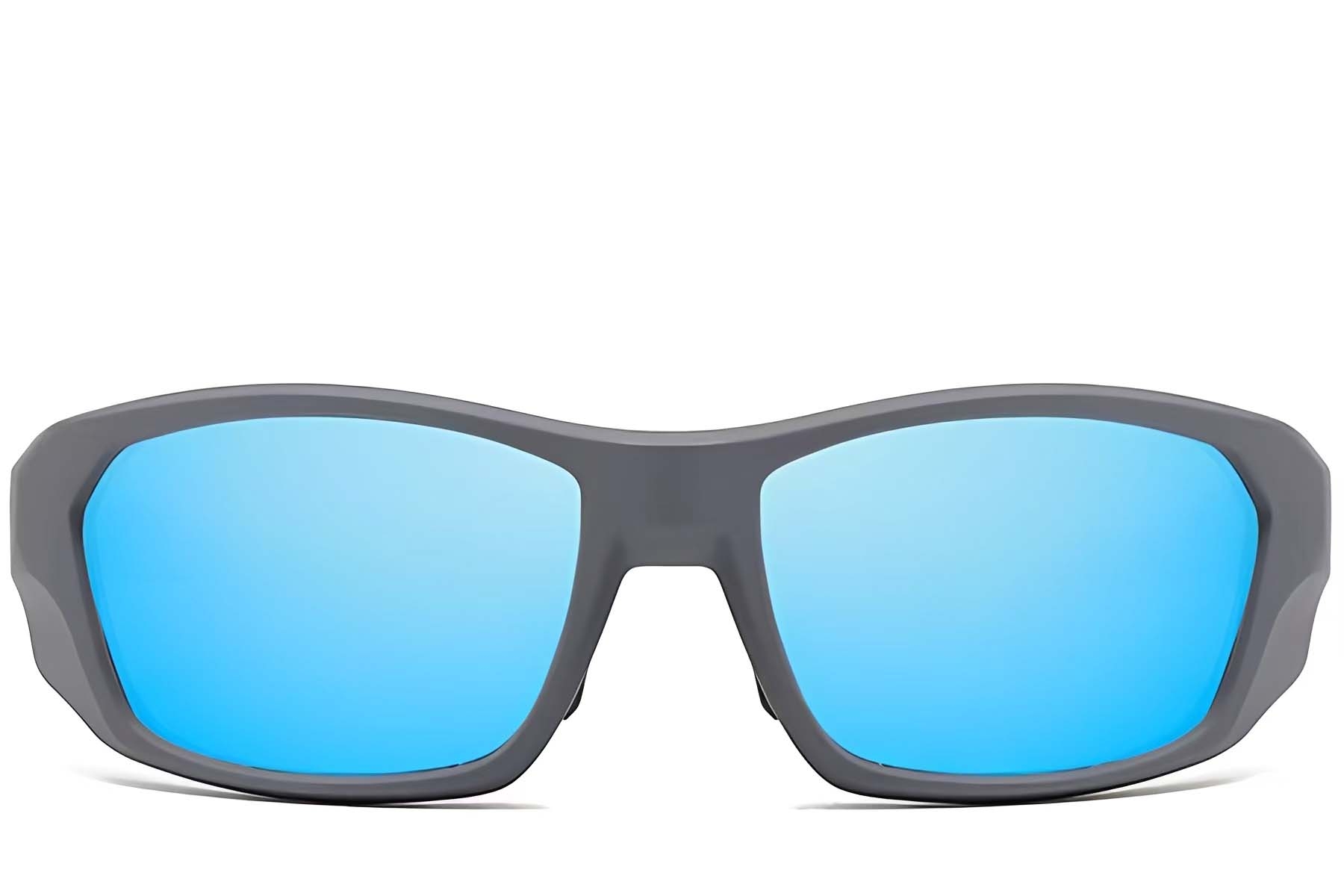 BS0205-0068_Blue_Rectangular_TR90_Sunglasses_front
