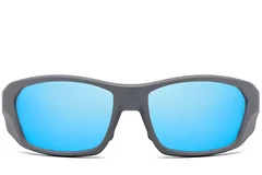 BS0205-0068_Blue_Rectangular_TR90_Sunglasses_front
