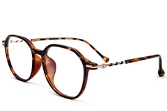 Geometric Tortoiseshell TR90 Glasses #BS0423-0243