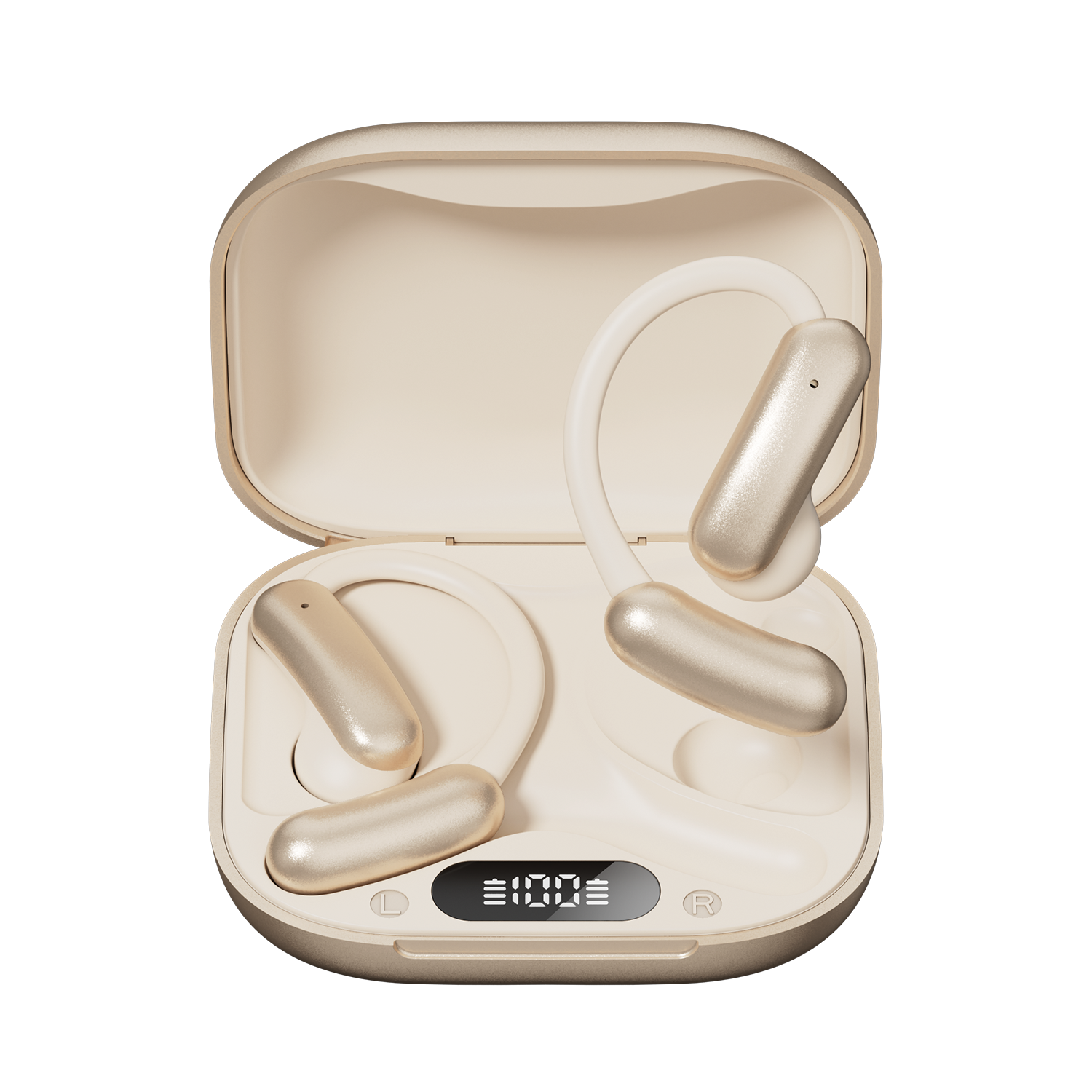 Open Ear Wireless Earbuds with LED Battery Display Model#M139