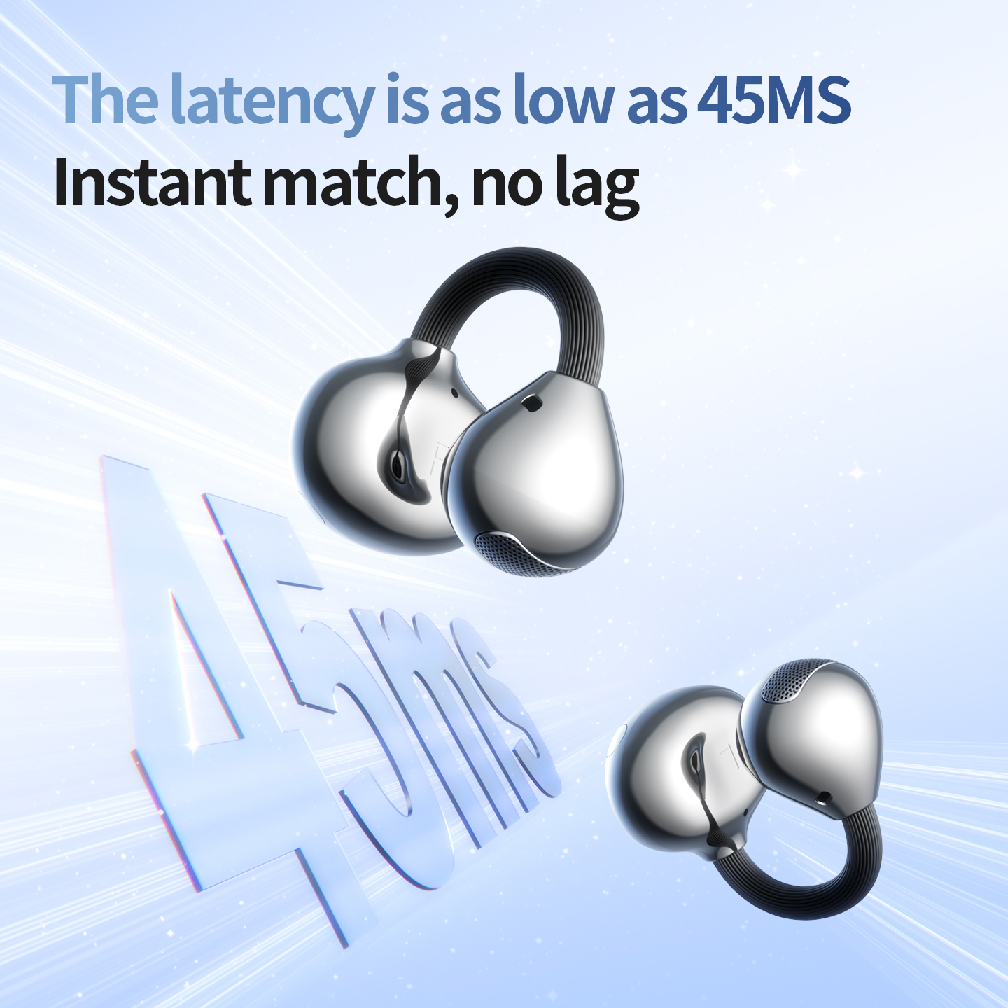 M173 AirGlip Wireless Open-Ear Earbuds - 42H Battery Life Model#M173