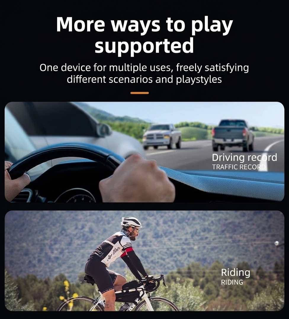 Cámara de acción OurLife 6K a 30 fps, sumergible hasta 30 m, doble pantalla, estabilización EIS, WiFi, ideal para vlogging deportivo.