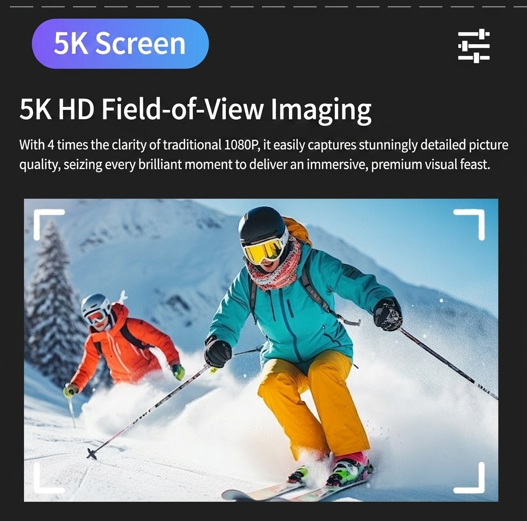 Cámara de acción 5K, resistente al agua hasta 30 m, estabilización electrónica de imagen (EIS) de 6 ejes, doble pantalla, WiFi, control remoto 2.4G, batería de 1050 mAh, cámara deportiva subacuática.