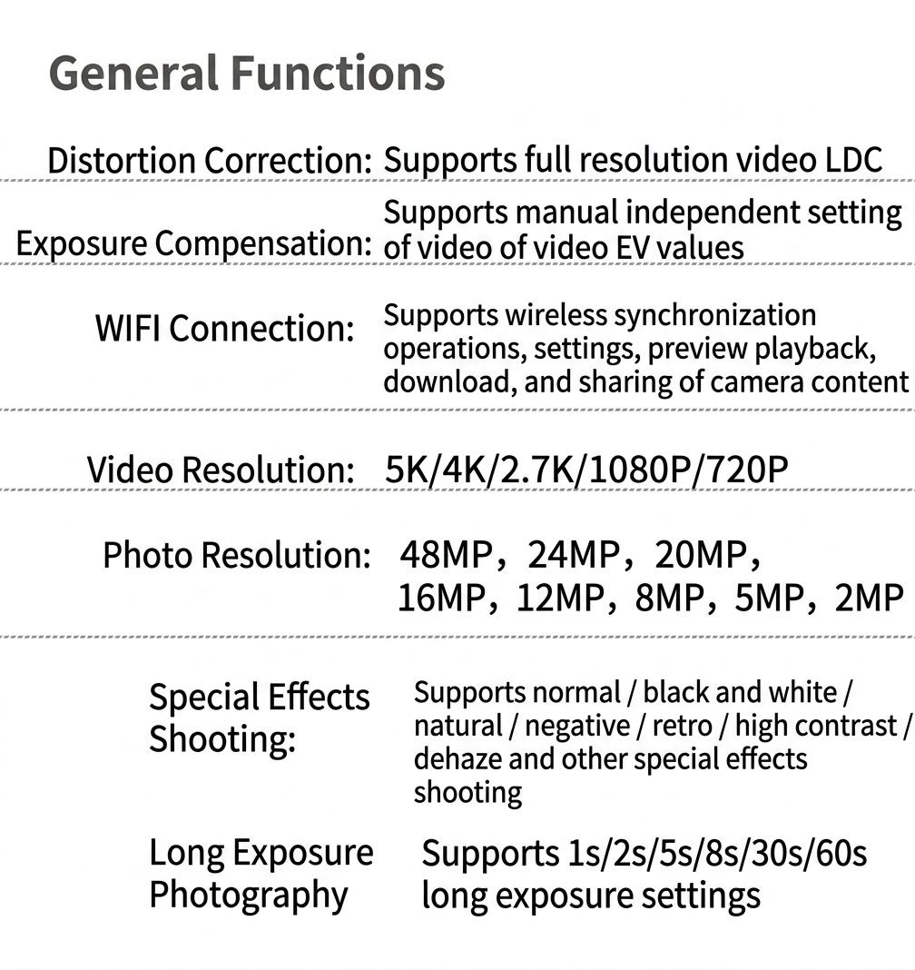 Cámara de acción OurLife 5K 30FPS, 48MP, resistente al agua hasta 30M, EIS de 6 ejes, doble pantalla, gran angular de 170°, cámara deportiva WiFi