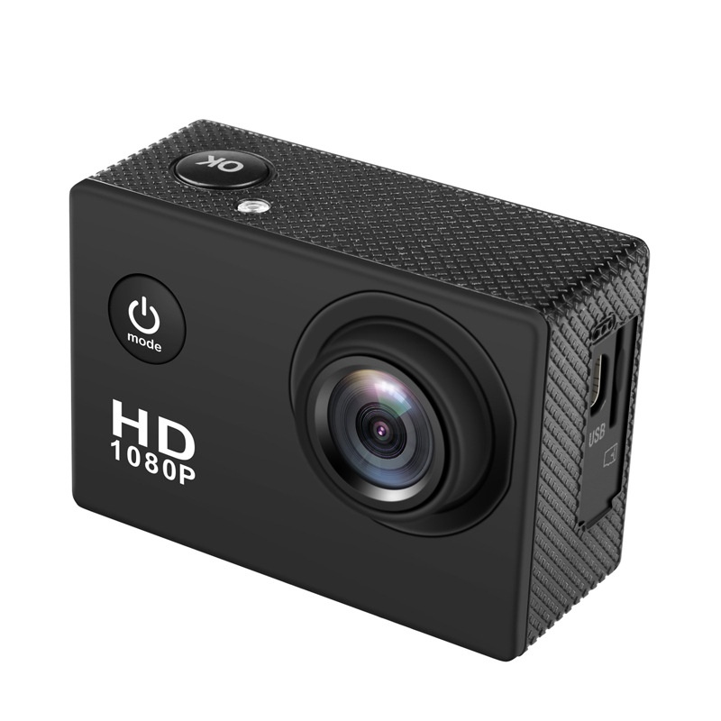 Cámara de acción OurLife 1080P HD, resistente al agua hasta 30 m, pantalla de 2 pulgadas, gran angular de 90°, cámara para deportes al aire libre y motocicletas.
