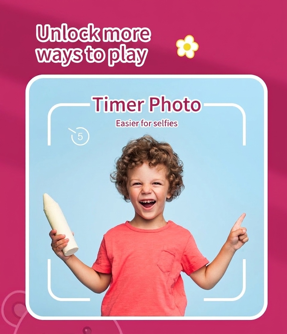 Cámara de juguete OurLife para niños, pantalla de 2,4 pulgadas, cámara de vídeo digital, juguete educativo, regalo de cumpleaños para niños y niñas pequeños.