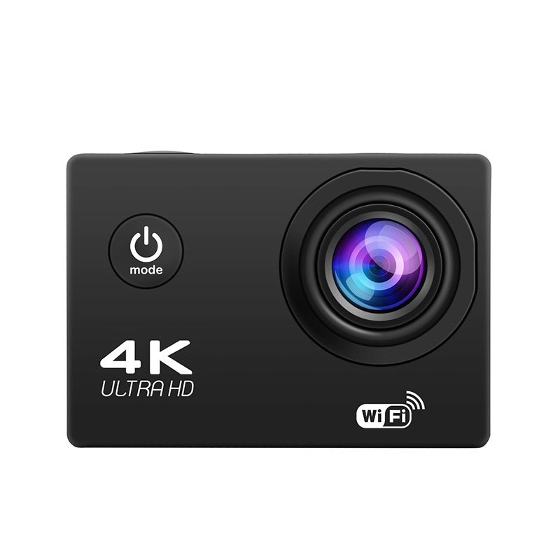 Cámara de acción 4K Ultra HD, resistente al agua, WiFi, lente gran angular, cámara para deportes al aire libre, buceo y equitación.