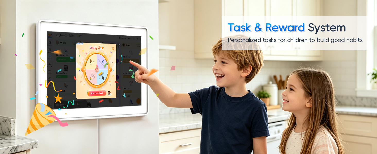 Kinstone 15.6 Inch Smart Family Calendar & Digital Photo Frame