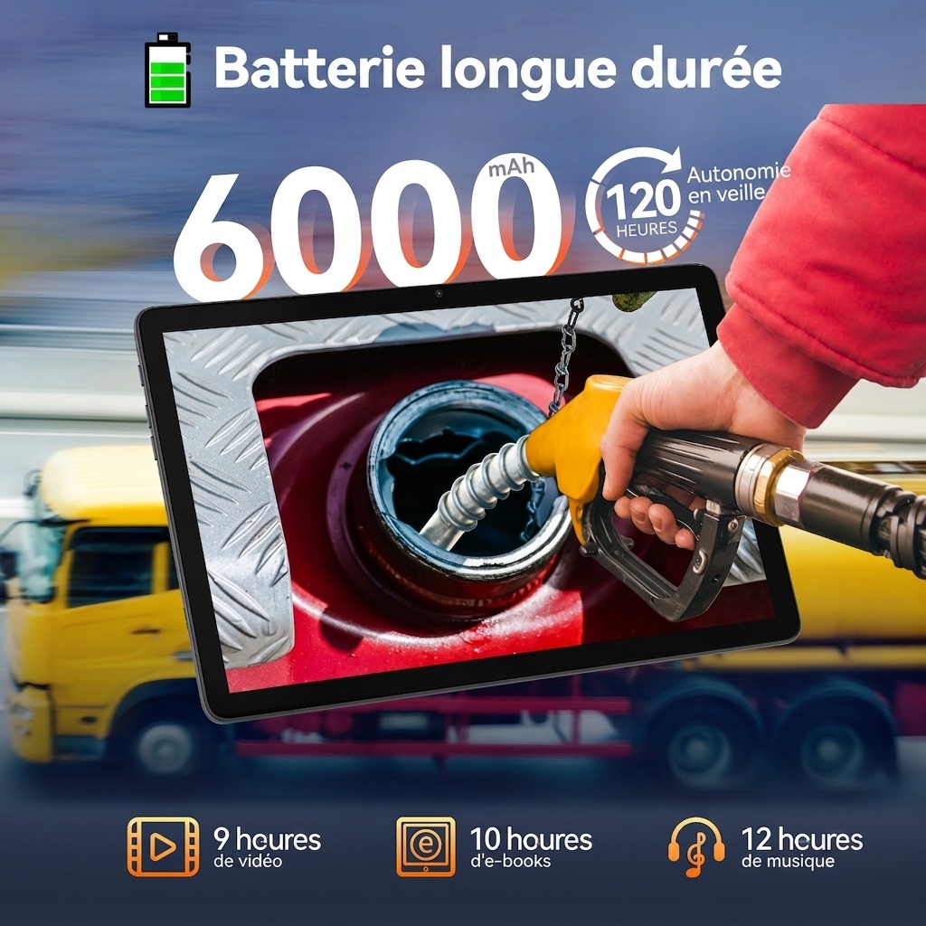 Tablette Kinstone 10,1 pouces Android 12, 3 Go de RAM, 64 Go de stockage