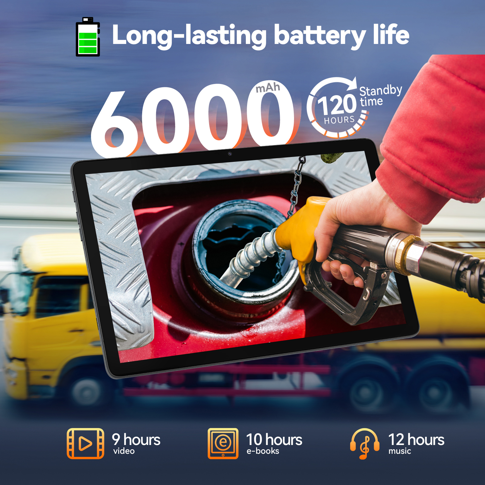 Kinstone 10.1 Inch Android 12 Tablet 3GB RAM 64GB Storage