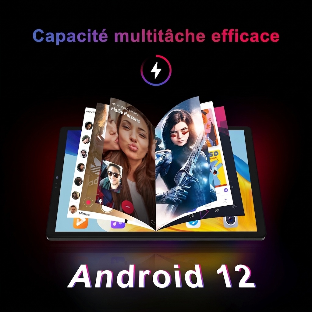 Tablette Kinstone 10,3" FHD Android 12, 6 Go de RAM, 128 Go de stockage