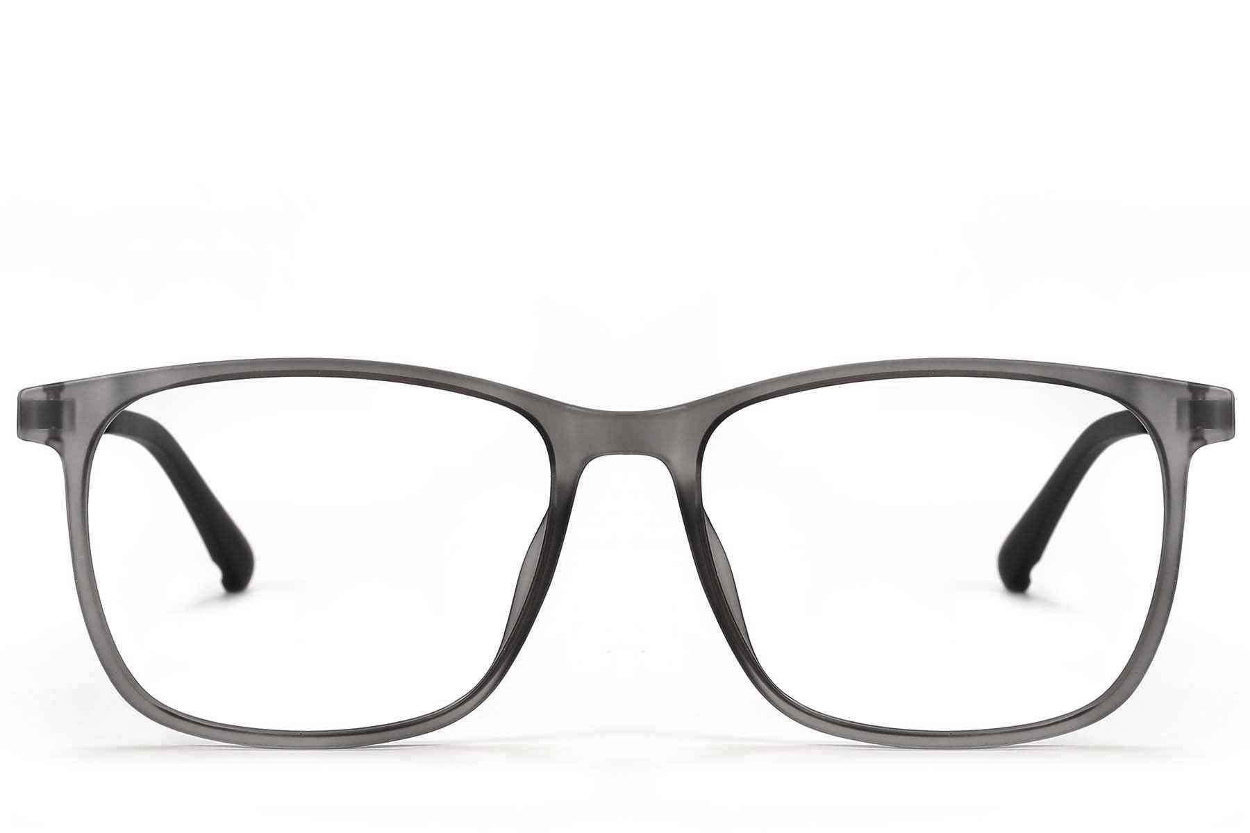 BS1913-0745_Grey_Rectangular_TR90_Glasses_front