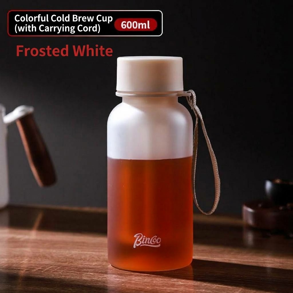 Bincoo Portable Cold Brew Coffee Maker Bottle with Filter and handle