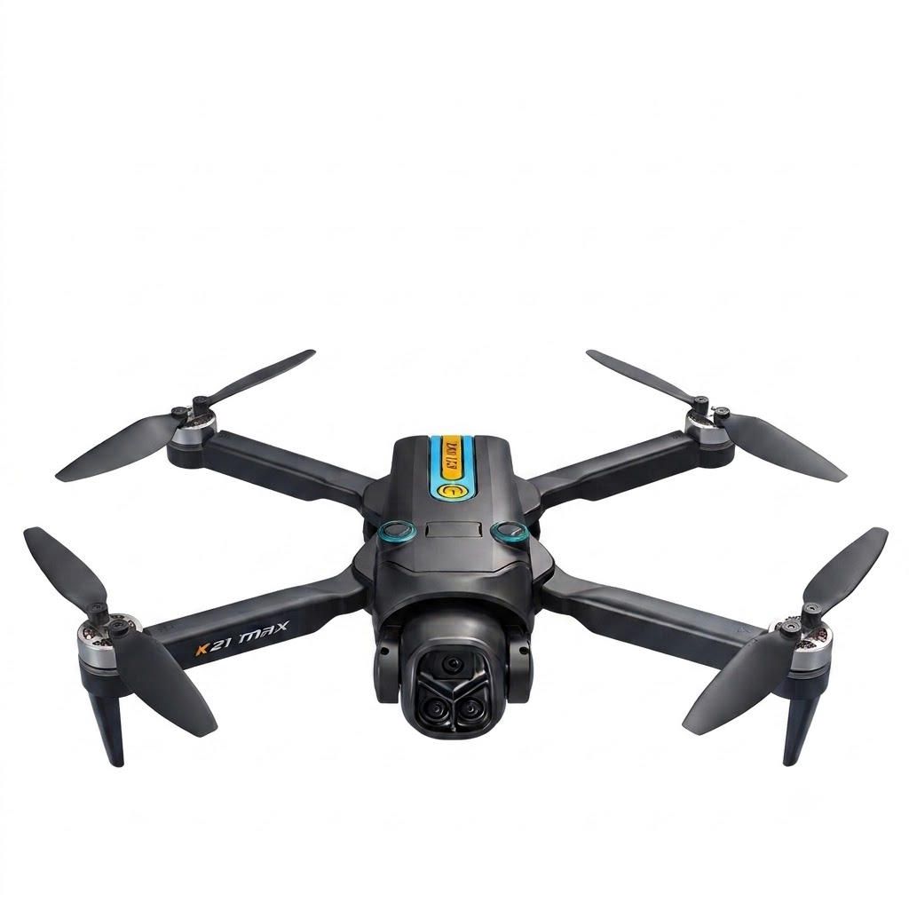 K21 MAX 4K Drone with 4.3-inch Screen Remote, Optical Flow Positioning, Vibrant RGB Lights, Foldable RC Quadcopter