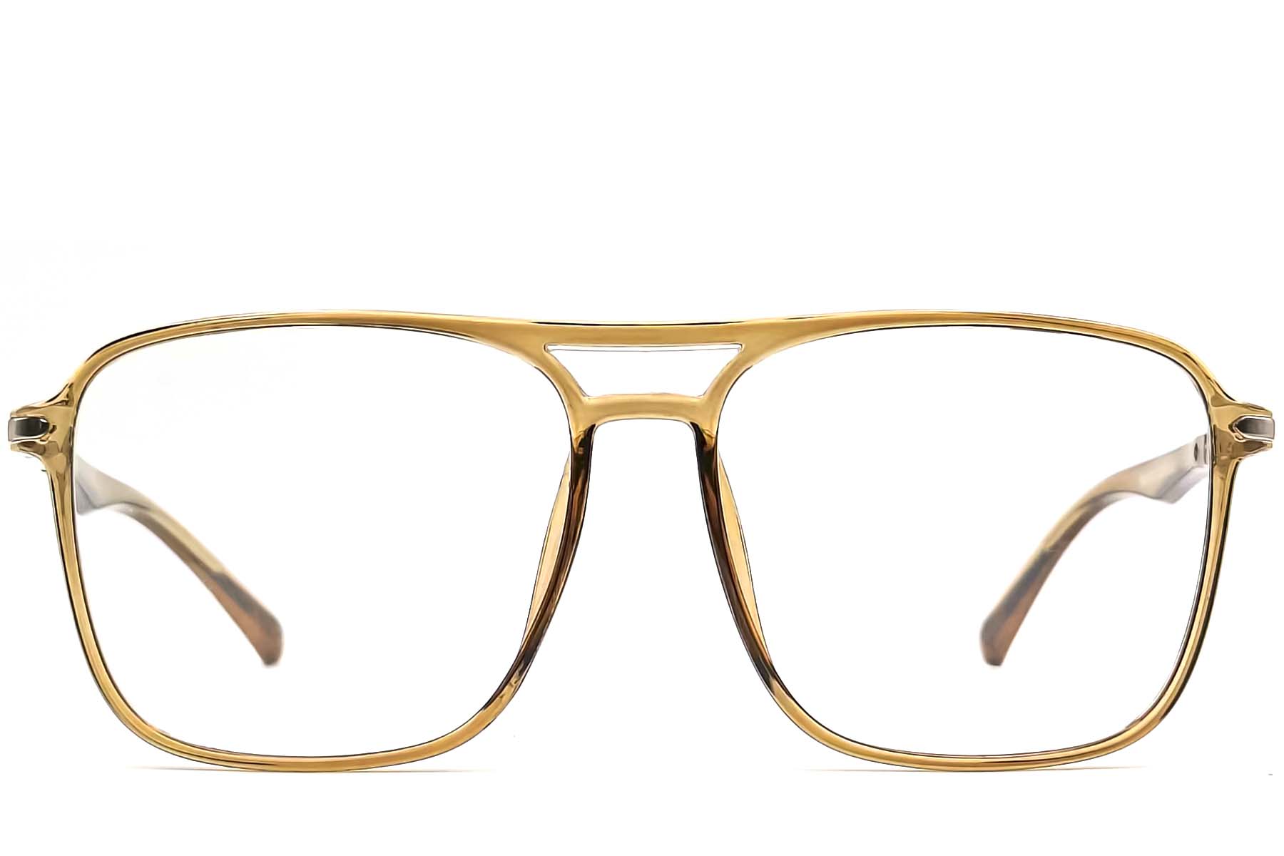 BS0406-0300_Brown_Aviator_TR90_Glasses_front