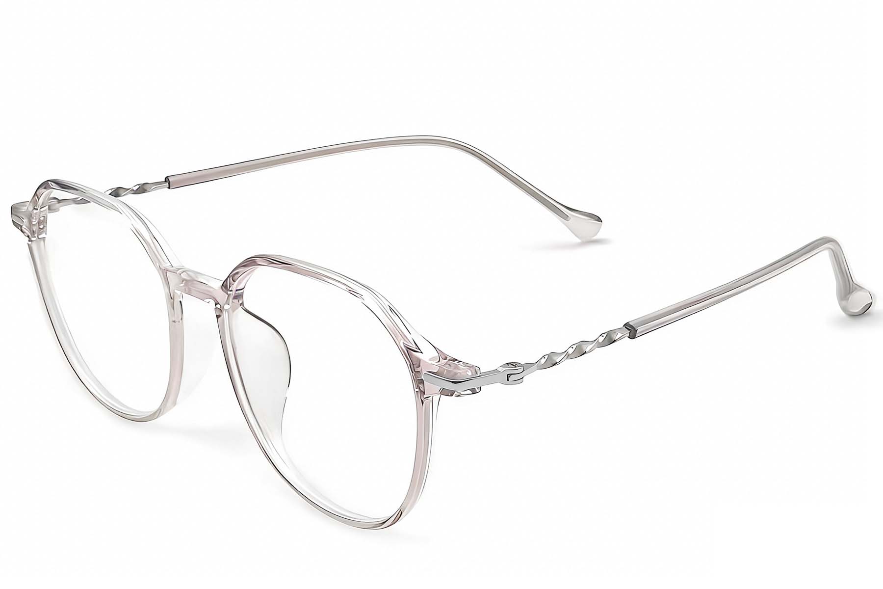 Geometric Pink TR90 Glasses #BS0423-0242