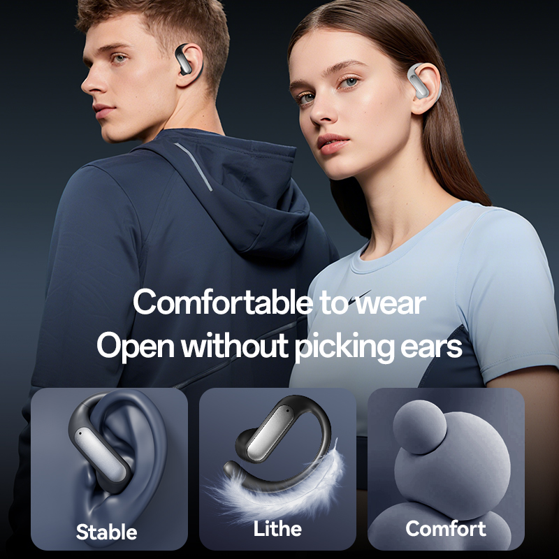 Open-Ear Wireless Bluetooth 5.4 Earbuds with LED Power Display Model#M134