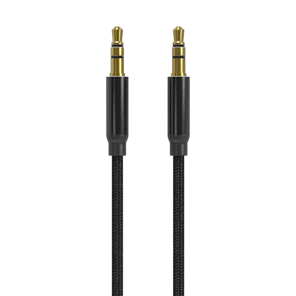 3.5mm AUX Audio Cable, Hi-Fi Sound for All Devices, Flexible & Durable Design, Black