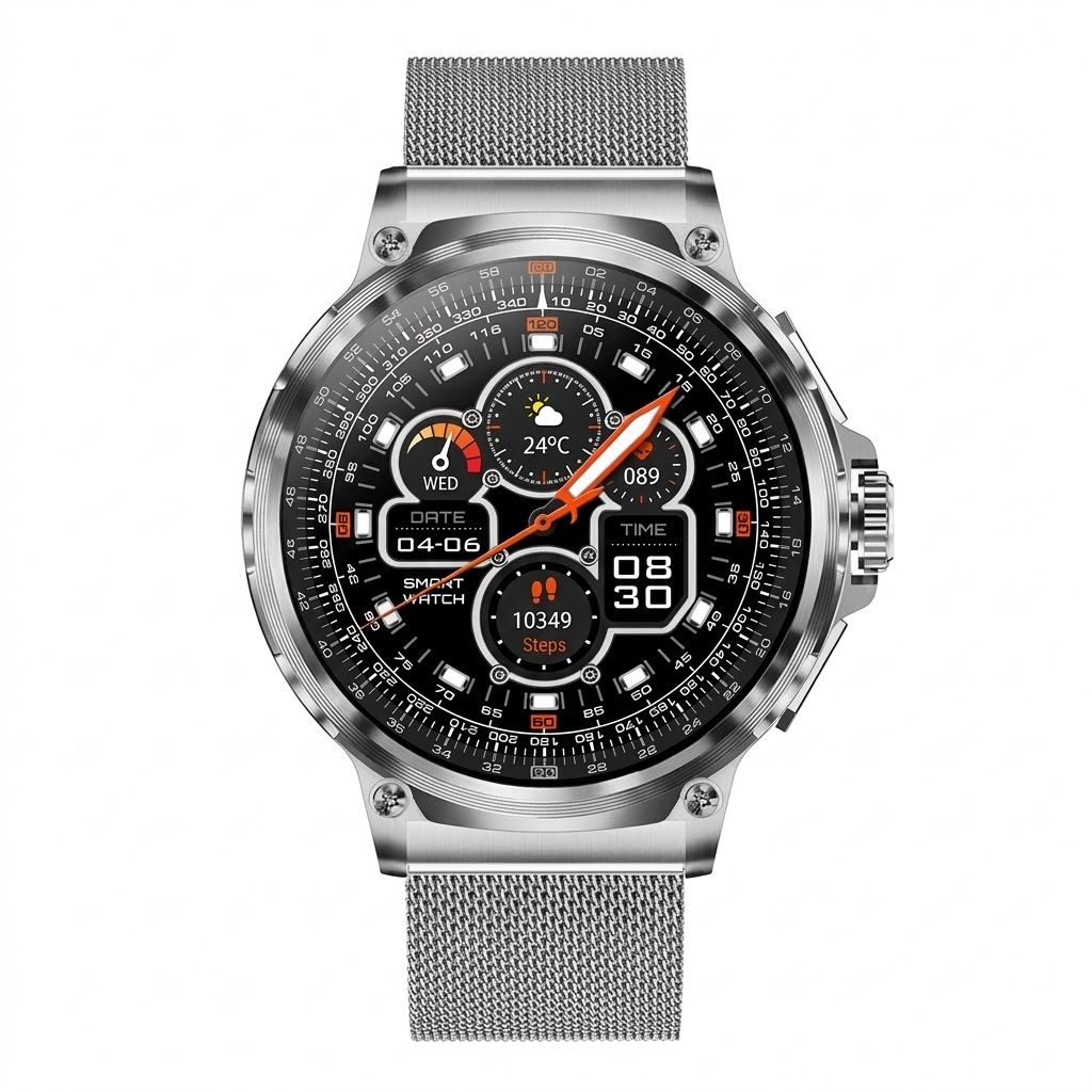 V69 Smart Watch with 1.85" Round HD Display & Bluetooth Calling