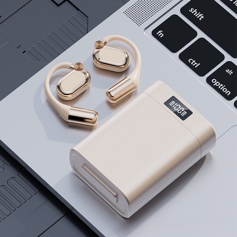 Wireless Open-Ear Bluetooth 5.4 Earbuds with LED Power Case Model#M116