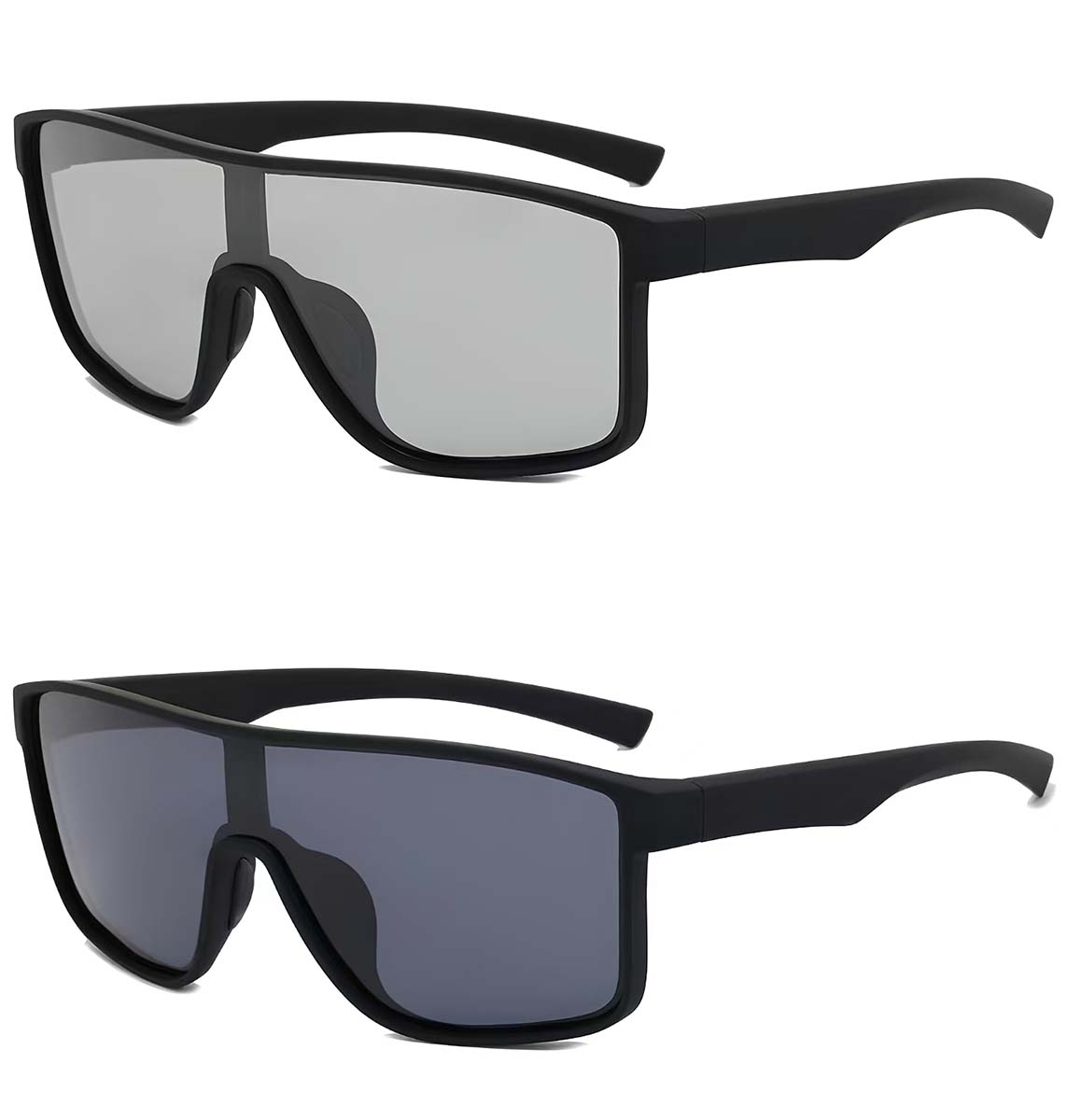 BS2607-0650_Black_Aviator_Plastic_Polarized Photochromic Glasses_corner-2
