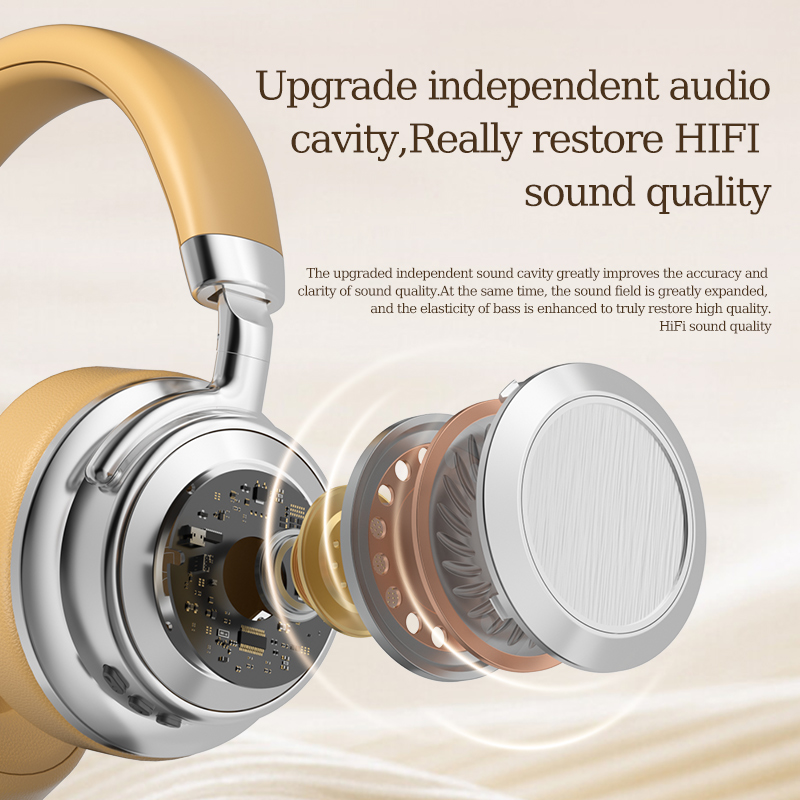 CR-9 Wireless Bluetooth 6.0 Headphones with Hi-Res Audio