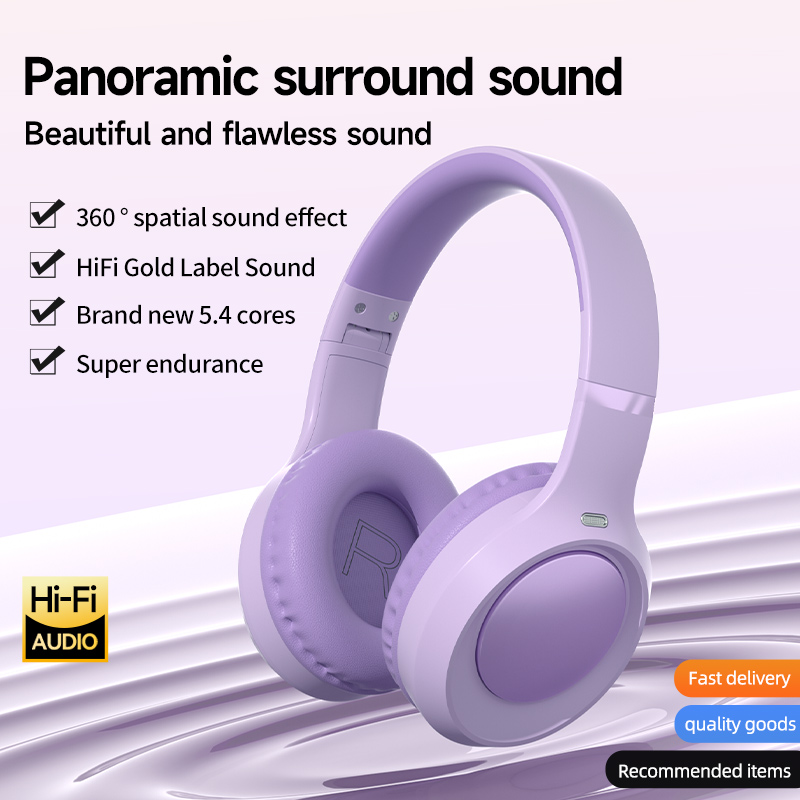 Wireless Bluetooth 6.0 Headphones | Hi-Res Audio & 15H Battery