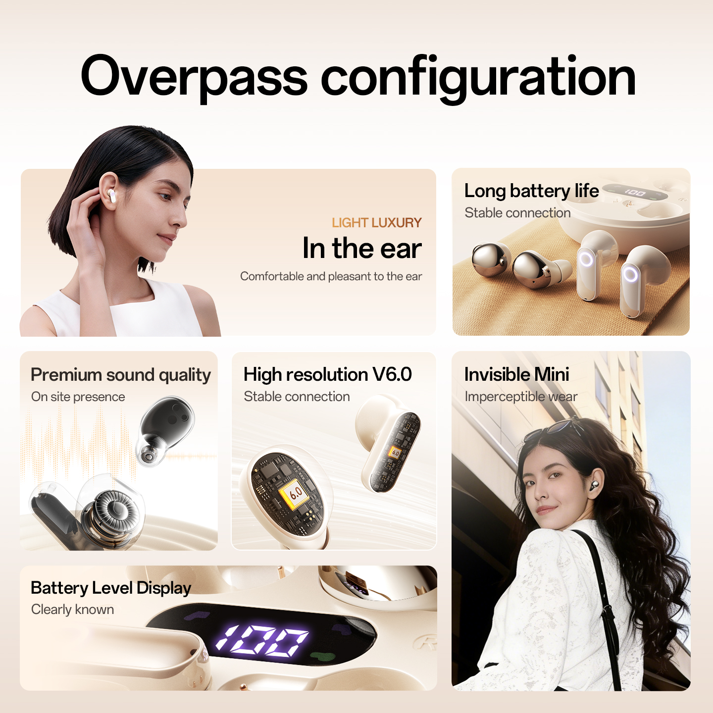 Mini Bean Wireless Earbuds - Dual Use Bluetooth Headphones Model#M166