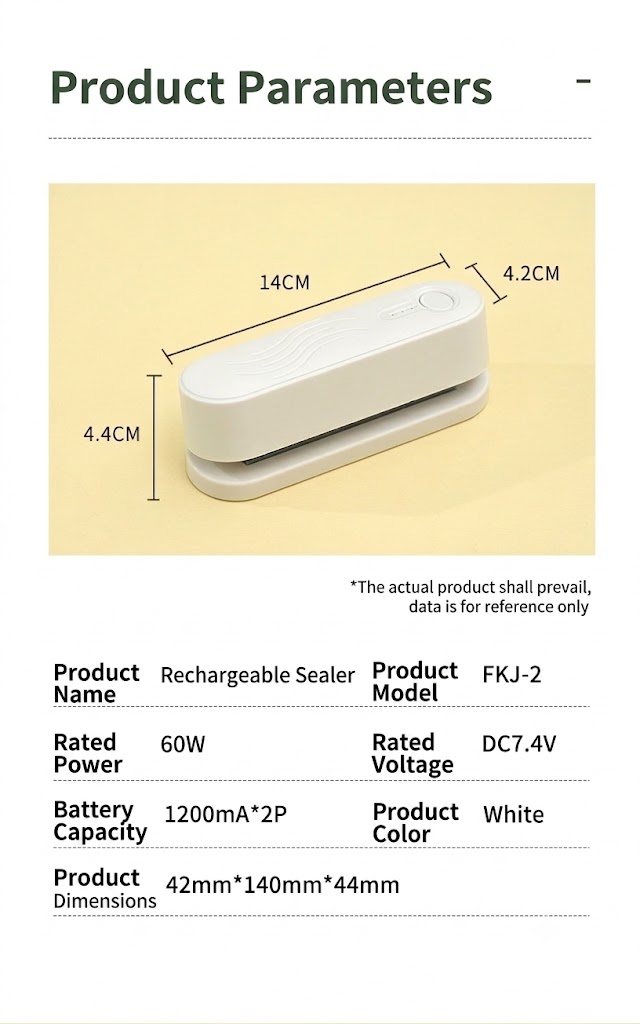 Mini sigillatrice portatile per sacchetti, sigillatrice termica ricaricabile con batteria da 1200 mAh, controllo intelligente della temperatura, sigillatrice ermetica per alimenti, ideale per cucina e snack.