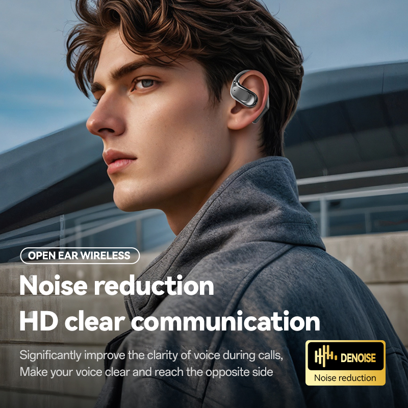 Open-Ear Wireless Bluetooth Earbuds with LED Charging Case Model#M114
