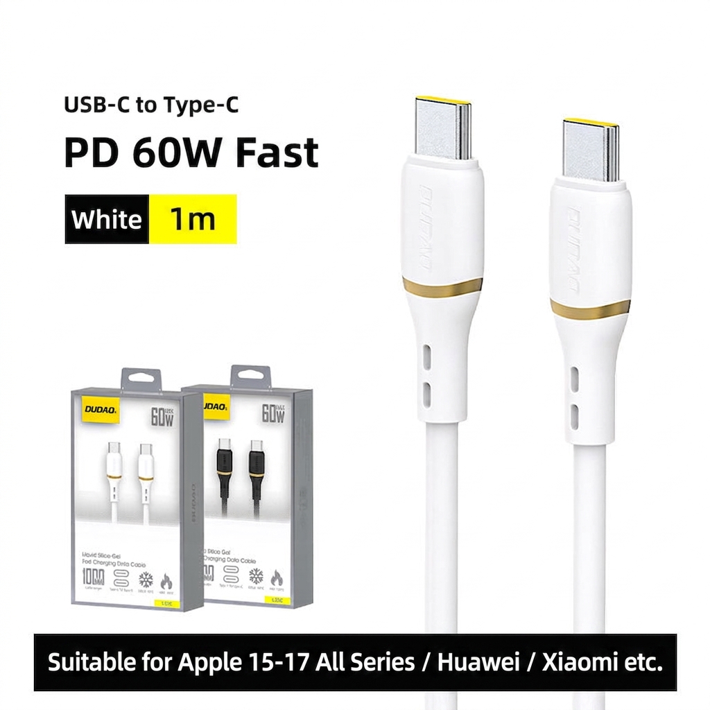 100W PD Fast Charge Braided USB-C to Lightning Data Cable, 480Mbps Transfer, 23cm, Black