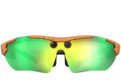 BS0705-0010_G6_Orange_Semi-rimless_TR90_Smart_AI_sunglasses_front