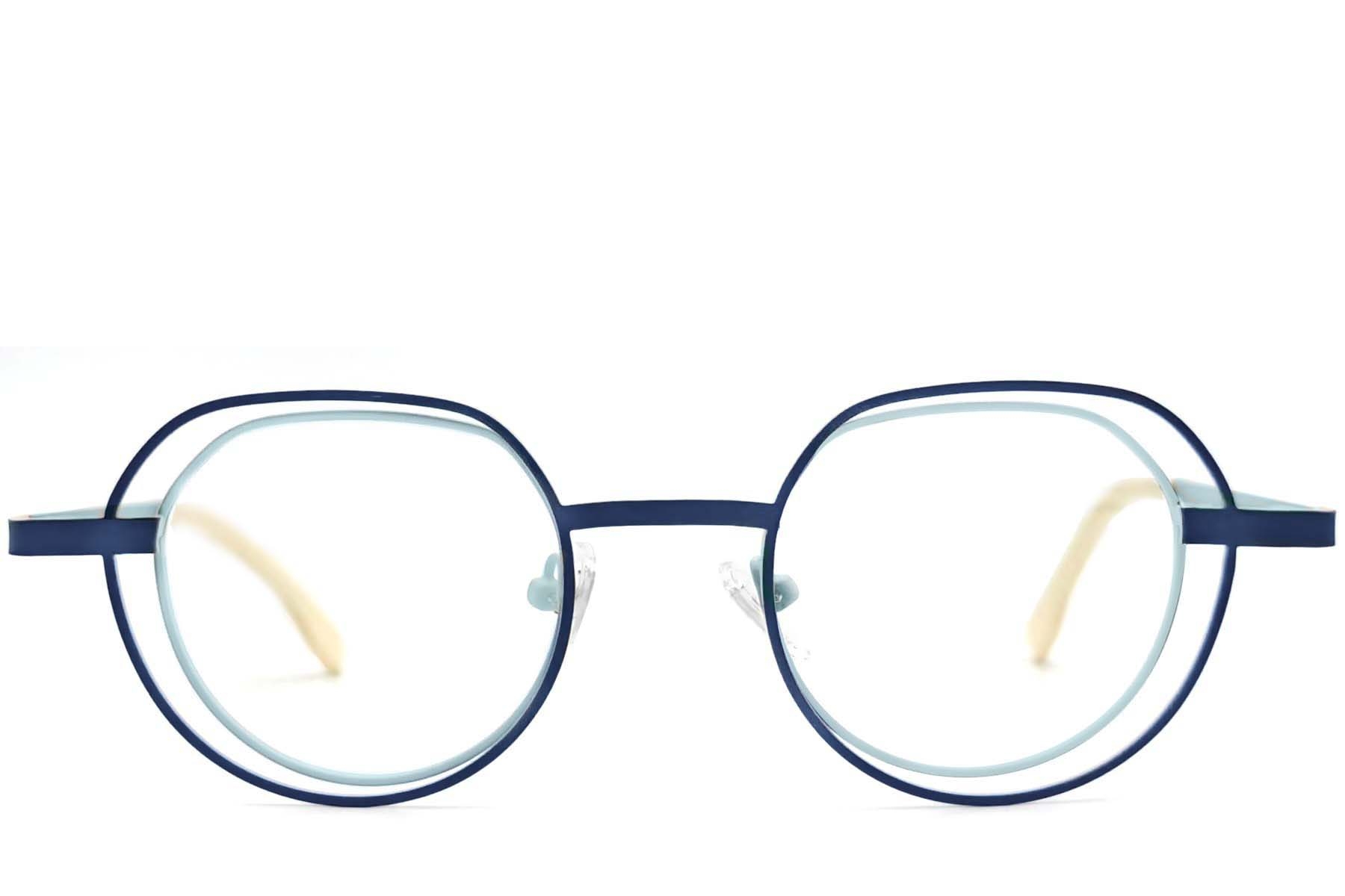 BS2425-0149_Blue_Geometric_Metal_Glasses_front