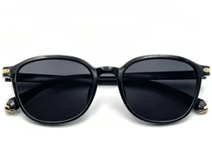 BS0824-0328_Black_Rectangular_TR90_sunglasses_front