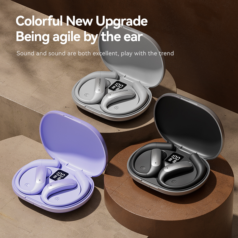 Open-Ear Wireless Bluetooth 5.4 Earbuds with LED Display Model#M127
