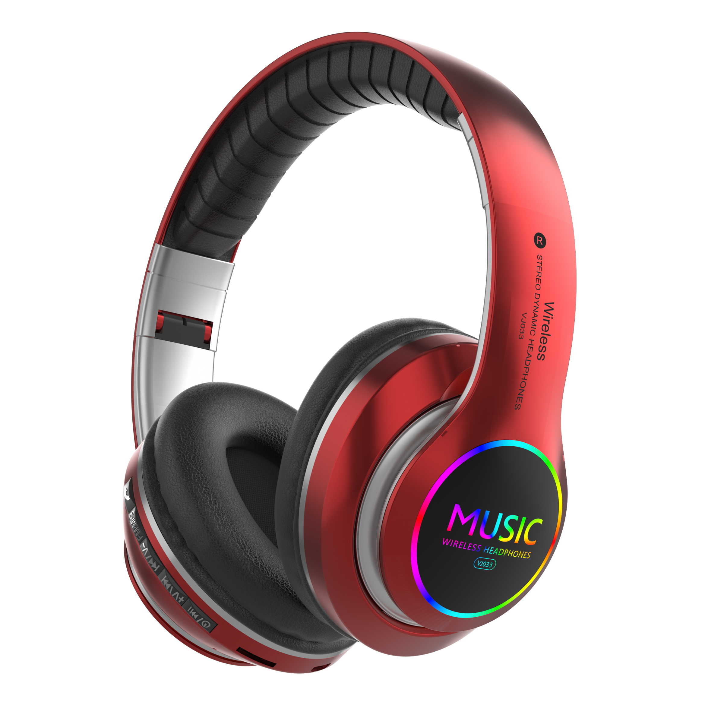Wireless Bluetooth 5.0 Headphones with RGB Light & Mic