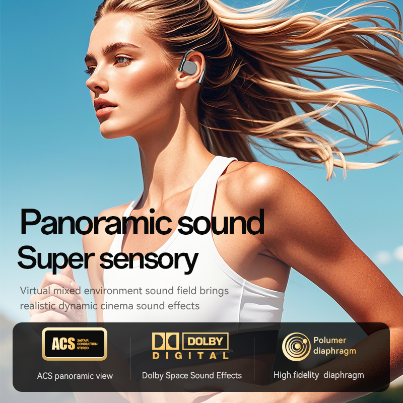 Écouteurs intra-auriculaires sans fil TWS à oreille ouverte avec indicateur de batterie LED, modèle n° M111
